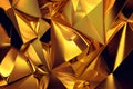 ÃÂ¡rumpled and folded golden foil yellow background